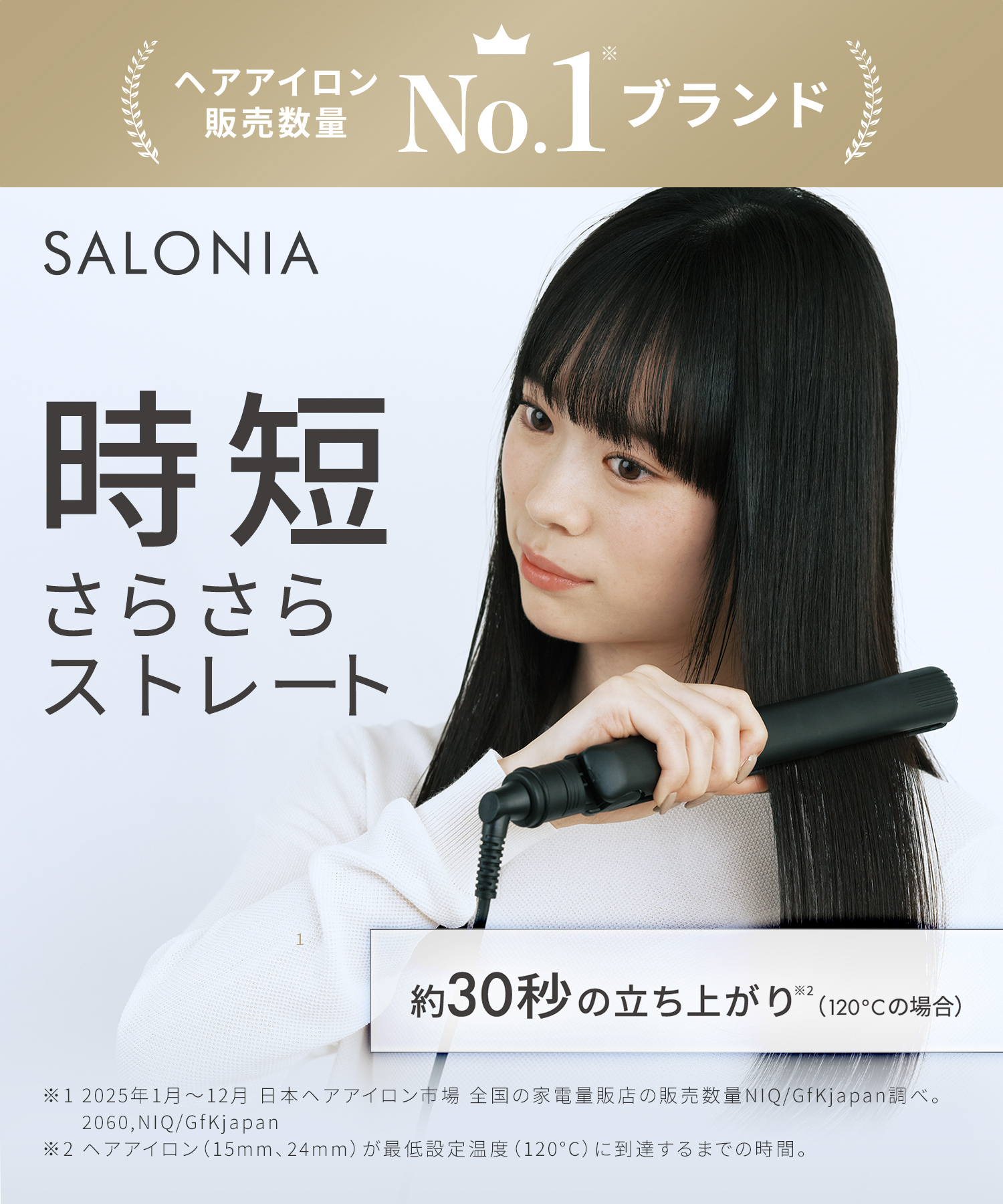 SALONIA サロニア ストレートヘアアイロン