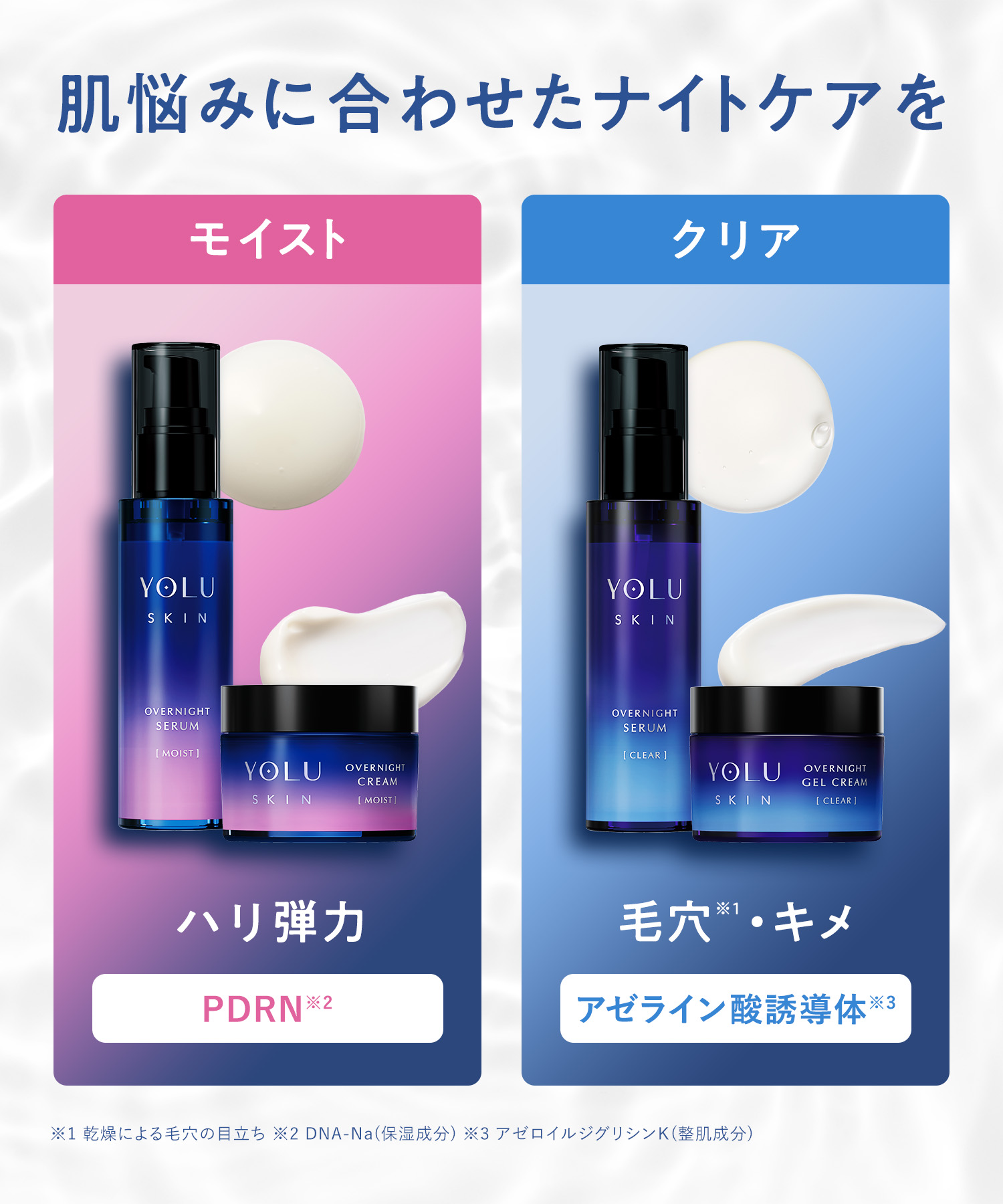 YOLU ヨル スキン 美容液・クリーム 2点セット