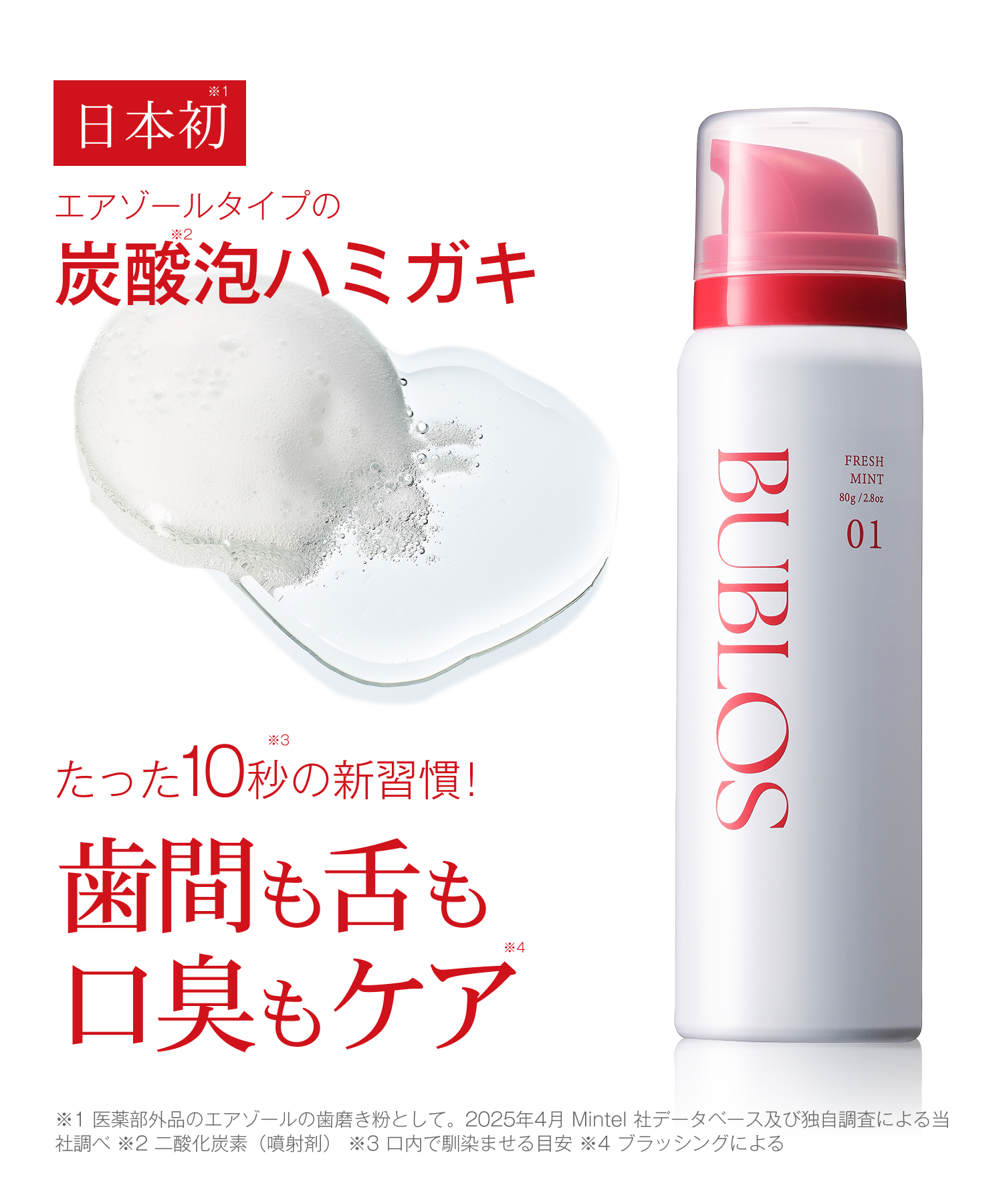 BUBLOS バブロス 炭酸泡ハミガキ