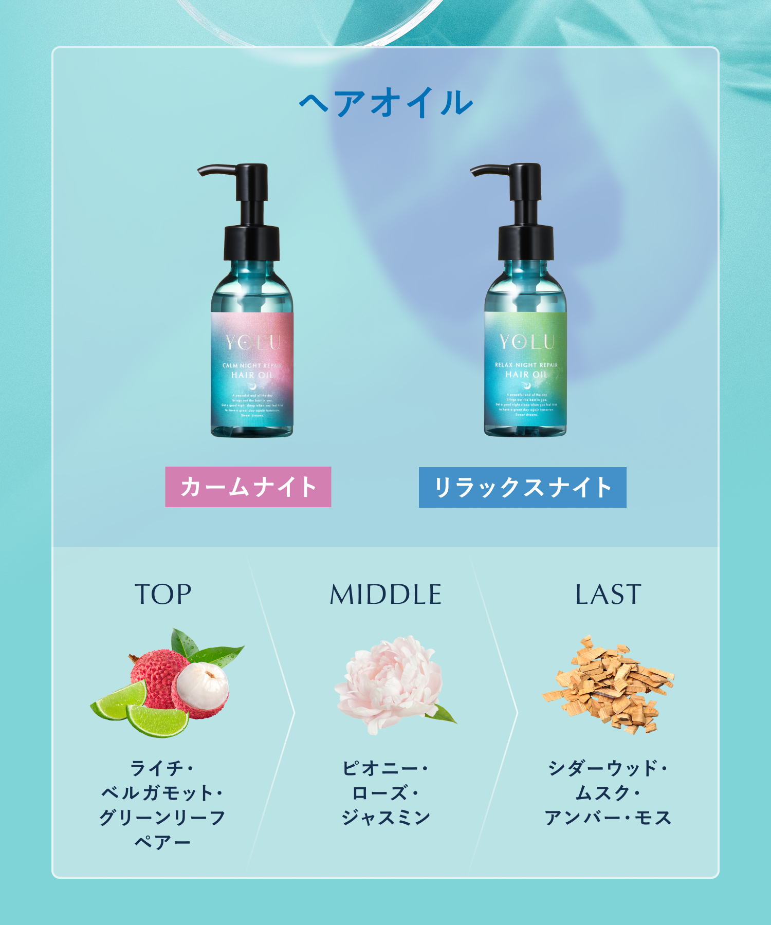 2026年夏限定】YOLU ヨルトリーツサマー ナイトリペアヘアオイル | I