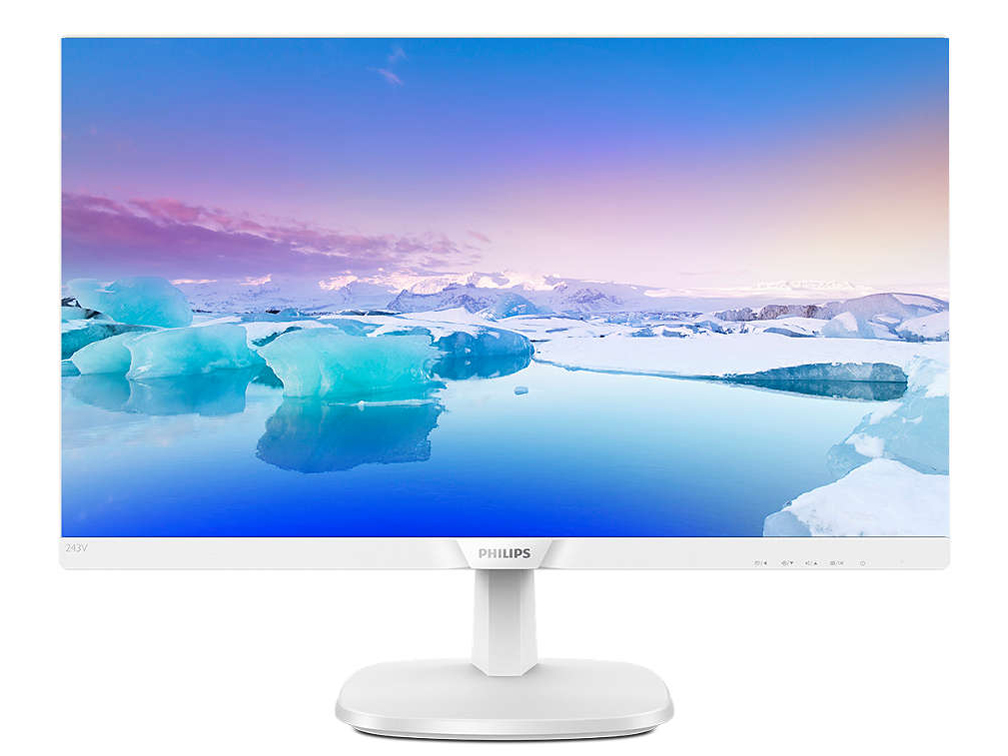 【最短即日発送】23.8インチモニター 液晶ディスプレイ  フィリップス 243V7QJAW/11  IPS スピーカー搭載 液晶モニター 5年保証付き PCモニター 白  ホワイト ベゼルレス
