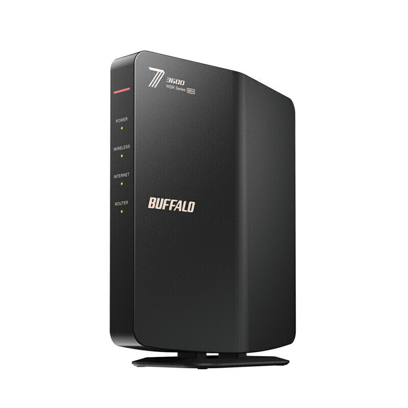 バッファロー Wi-Fiルーター 最新Wi-Fi7を手軽に WSR3600BE4P 戸建・大家族にも 色: ブラック