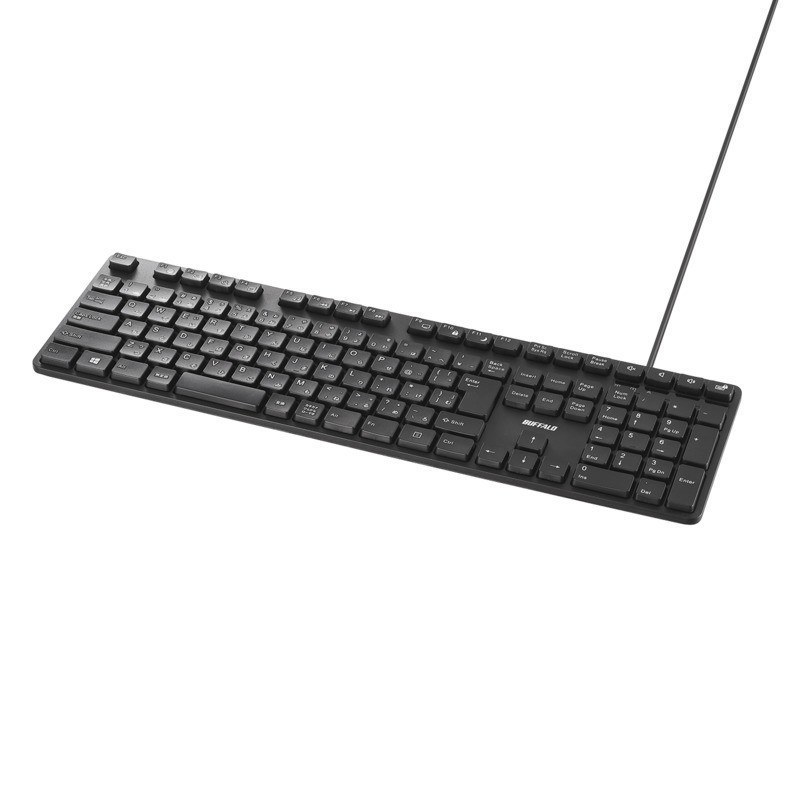 テンキー付きキーボードの例（バッファロー BSKBU320BK）