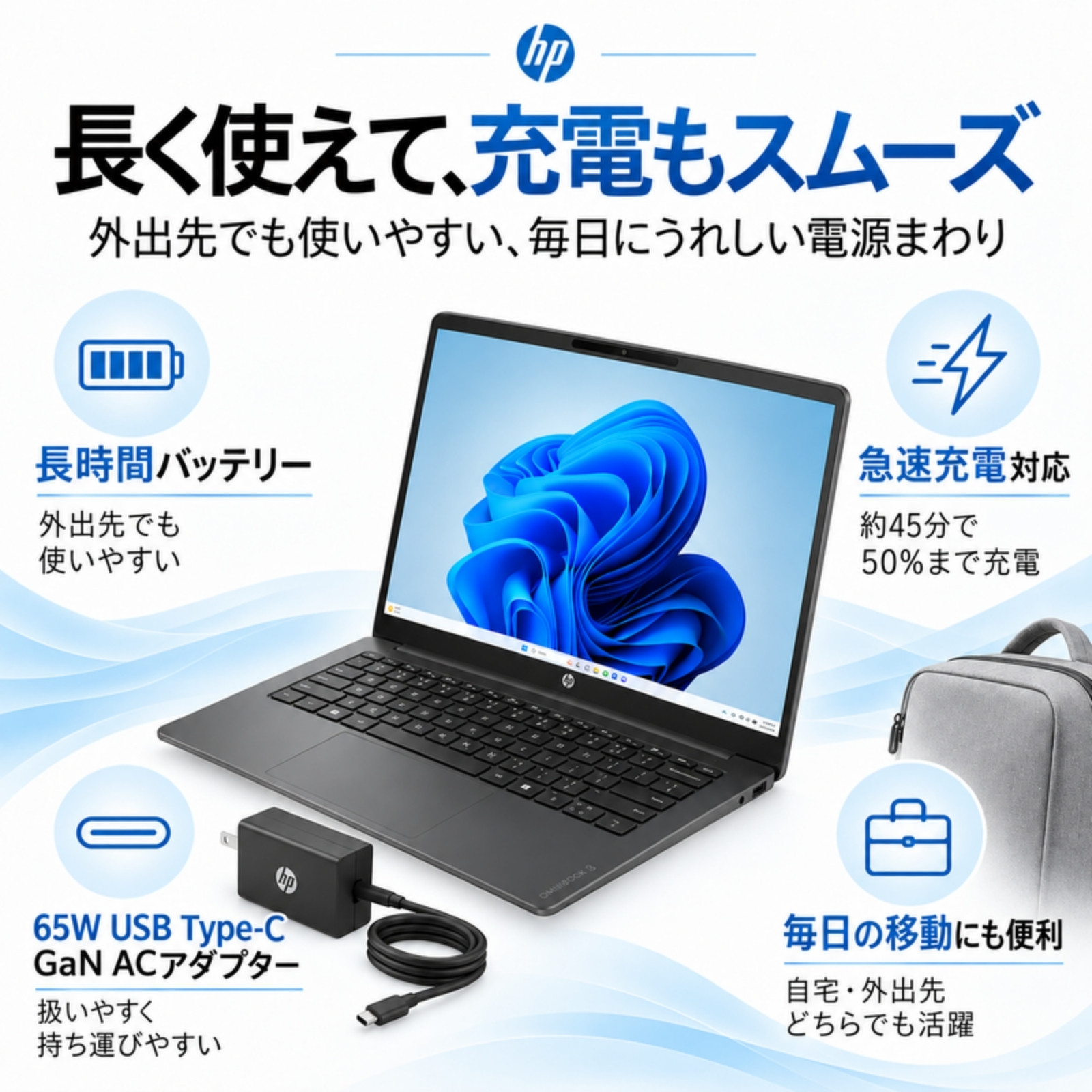 HP ノートパソコン OmniBook 3 14-hw0006AU 14型 Ryzen5 230 メモリ16GB SSD512GB Windows11 Office選択可 新品 Office: Officeなし, 設定パック: 自分で設定する, PC延長保証（自然故障）: メーカー保証のみ