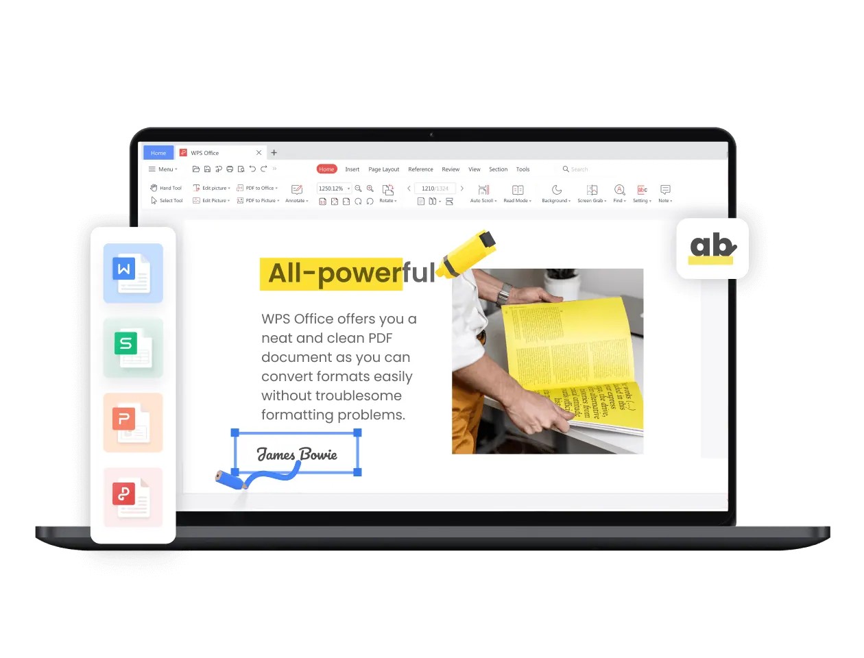 WPS Officeの製品画像の例（WPS Office for Windows）