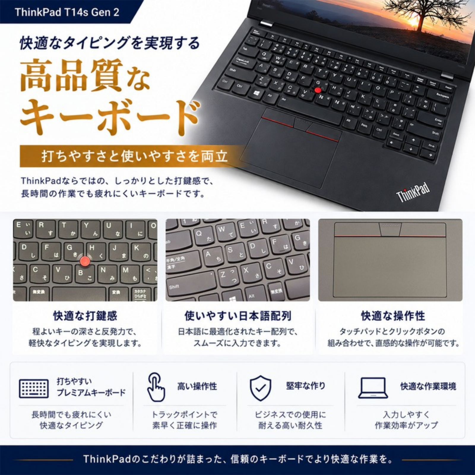 Lenovo ノートパソコン ThinkPad T14s Gen2 14型 Corei5 1145G7 メモリ16GB SSD256GB Windows11 Office選択可 中古 Office: Officeなし, 電話＆リモートサポート: 付けない
