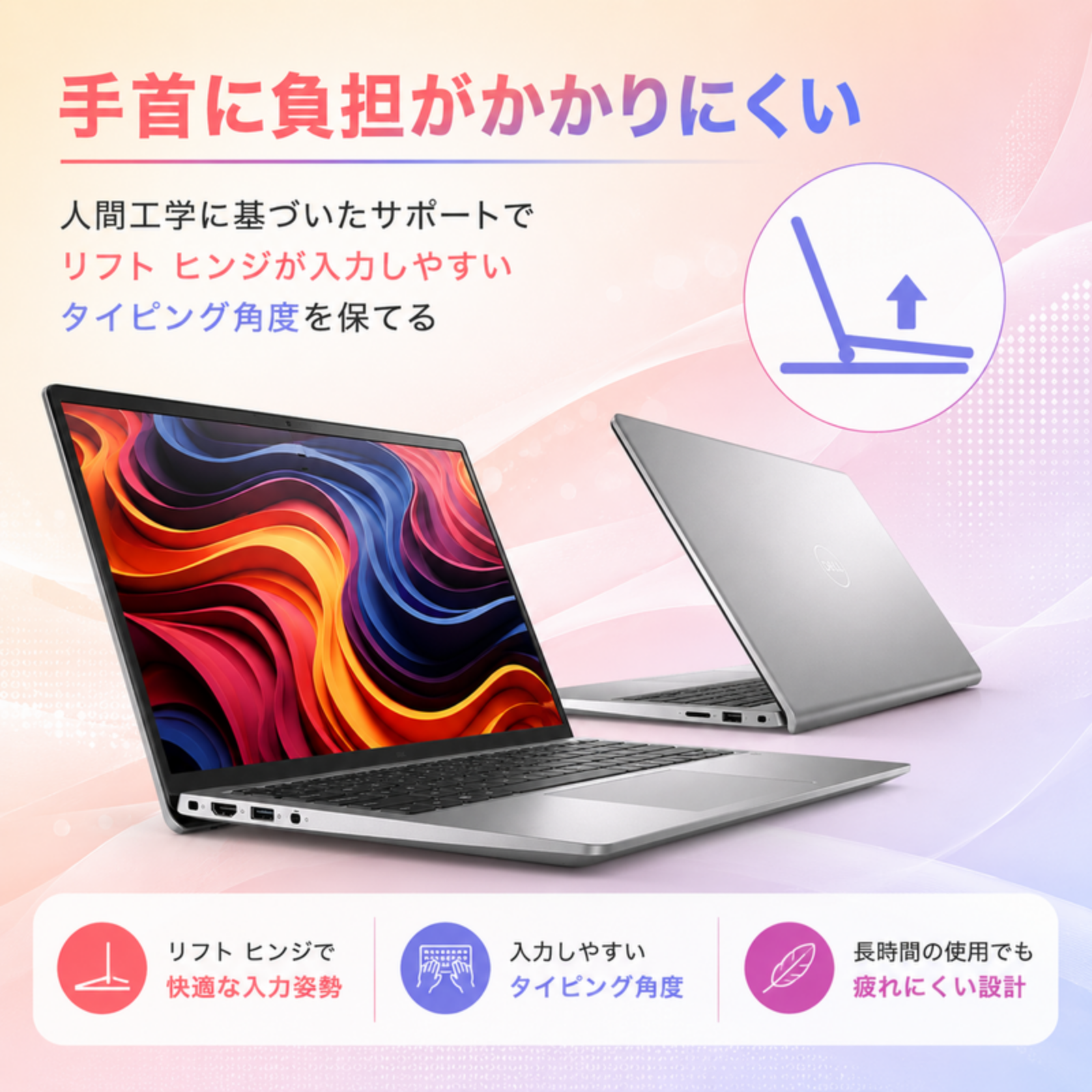 Dell ノートパソコン Inspiron 15.6型 Ryzen5 7530U メモリ8GB SSD512GB Windows11 Office選択可 中古 Office: Officeなし, 電話＆リモートサポート: 付けない