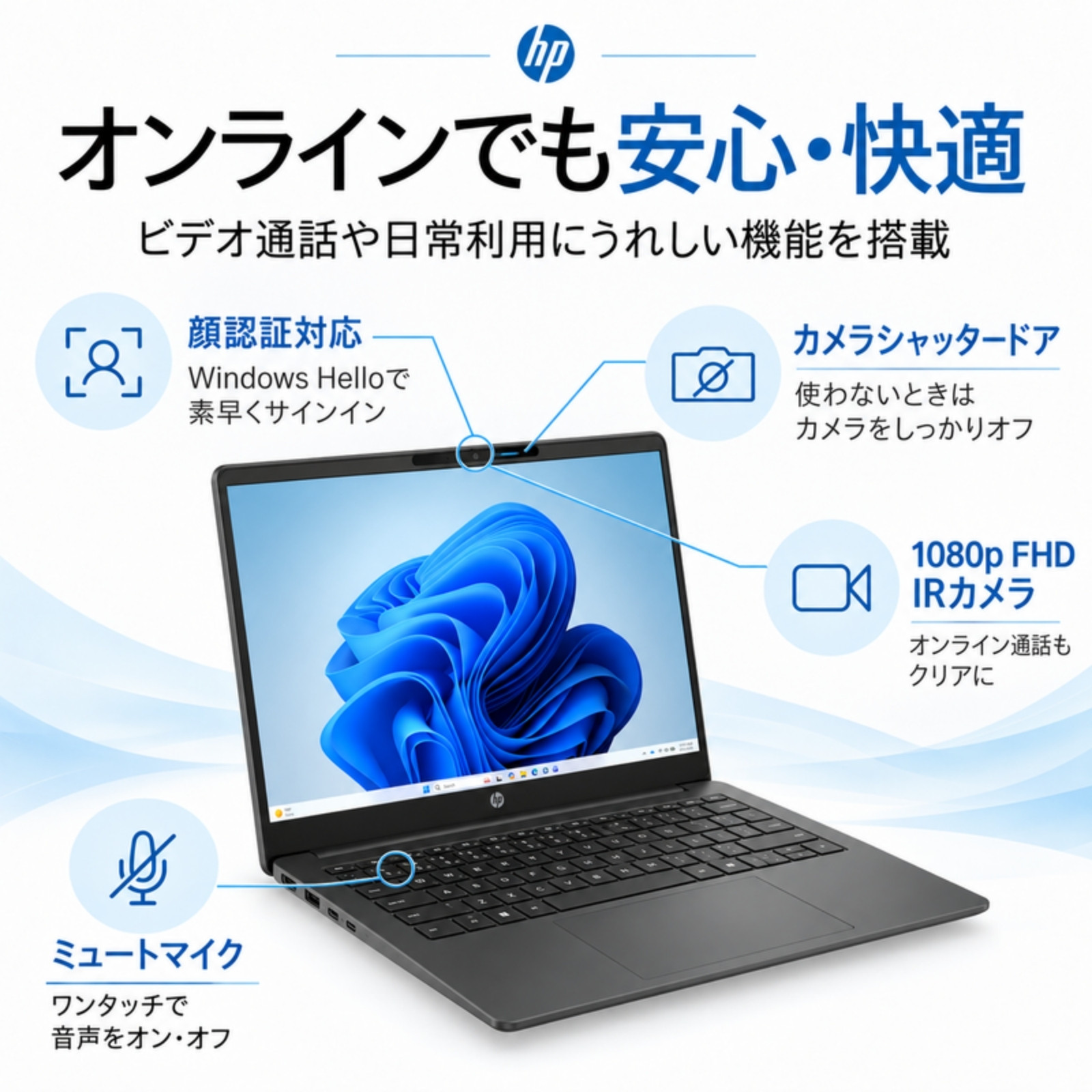 HP ノートパソコン OmniBook 3 14-hw0006AU 14型 Ryzen5 230 メモリ16GB SSD512GB Windows11 Office選択可 新品 Office: Officeなし, 設定パック: 自分で設定する, PC延長保証（自然故障）: メーカー保証のみ