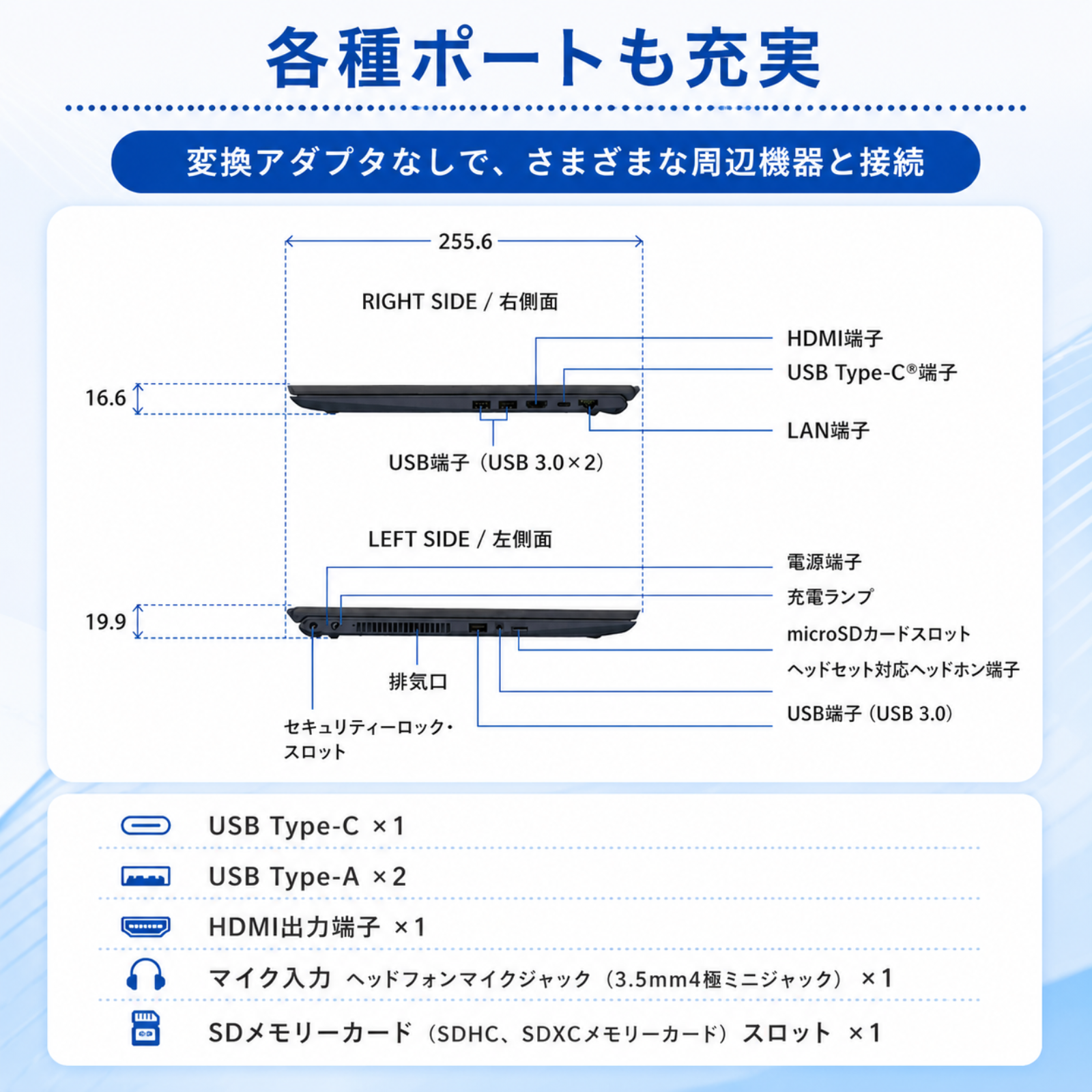 VAIO ノートパソコン VAIO Pro BM11 16.0型 Corei5 1334U メモリ8GB SSD256GB Windows11 新品 Office: Officeなし, 設定パック: 設定なし, 電話＆リモートサポート: 付けない, PC延長保証（自然故障）: メーカー保証のみ