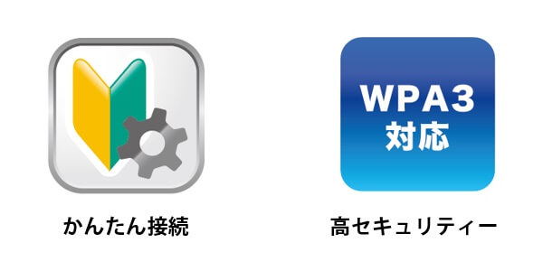 WPSボタンでルーターと中継器をかんたんに接続する説明図