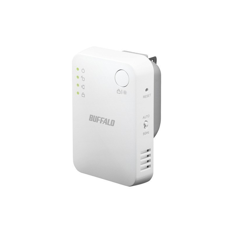 コンセント直挿しのWi-Fi中継機の例（バッファロー WEX-733DHP2）