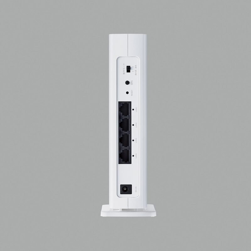 Wi-Fi中継器の背面（LANの差し込み口）