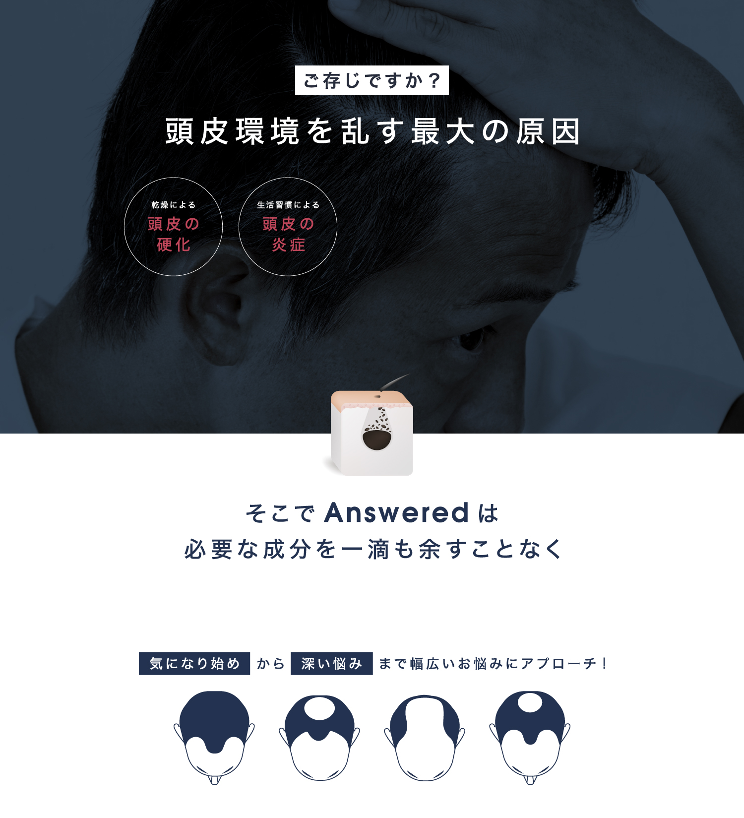 頭皮環境を乱す最大の原因