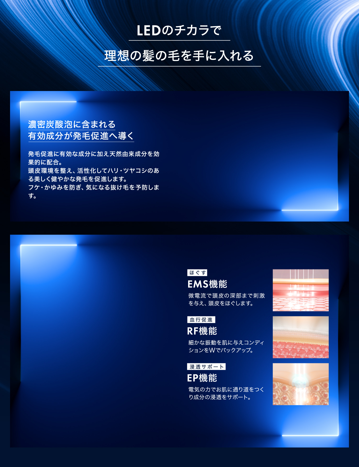 LEDのチカラで理想の髪の毛を手に入れる