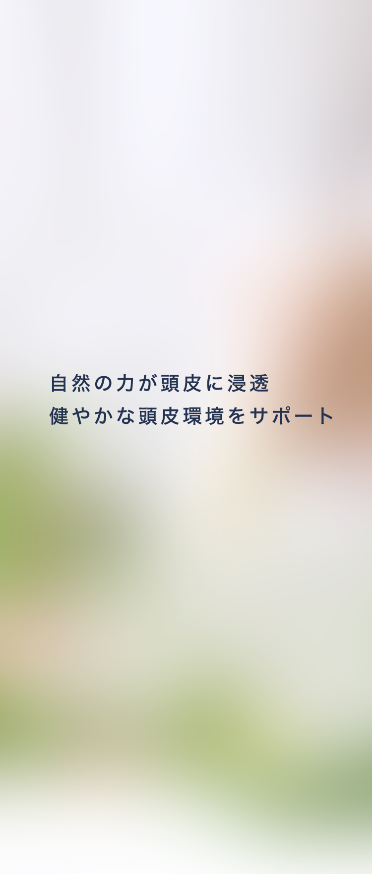 自然の力が頭皮に浸透 健やかな頭皮環境をサポート