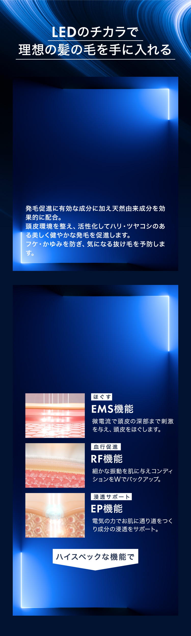 LEDのチカラで理想の髪の毛を手に入れる