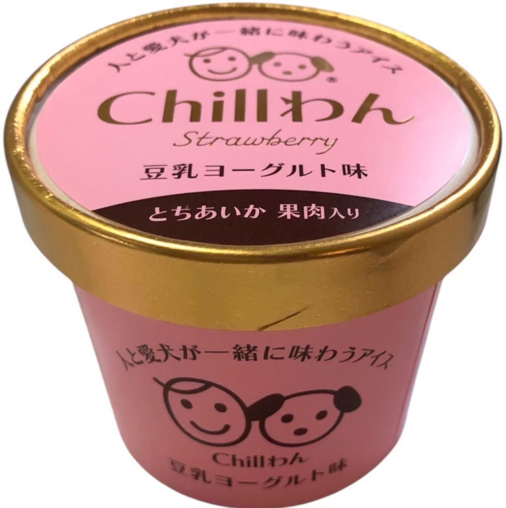 Chillわん　豆乳ヨーグルトアイス　いちご果肉入り