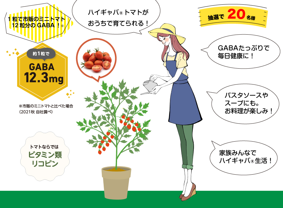 ハイギャバ® トマト栽培セットが当たる！キャンペーン-2025