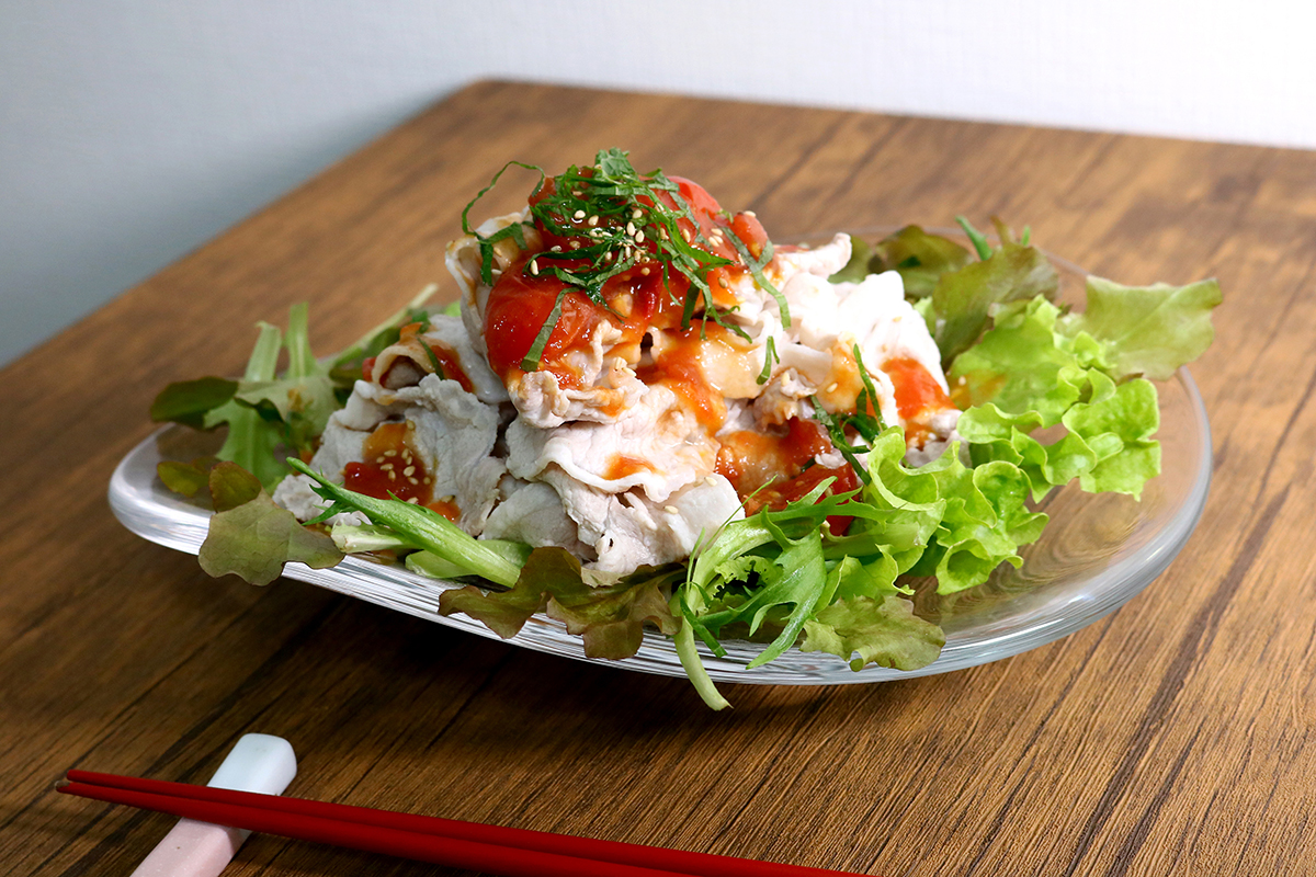 ハイギャバトマトとジャコのサラダ