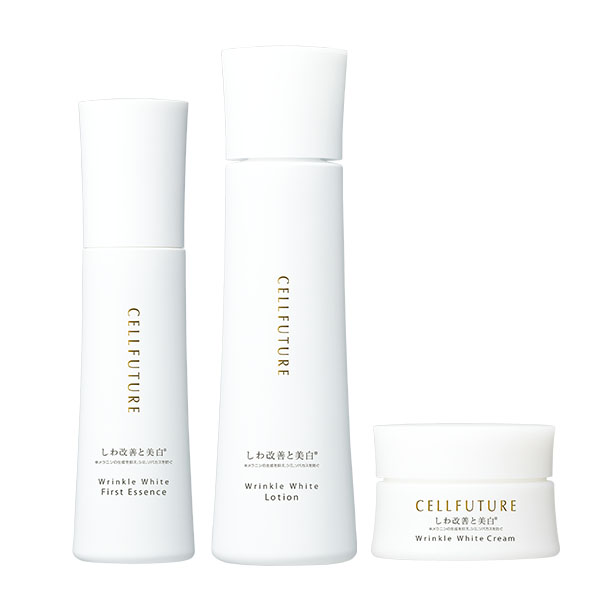 【定期便】リンクルホワイト3点セット(導入美容液+化粧水+クリーム)