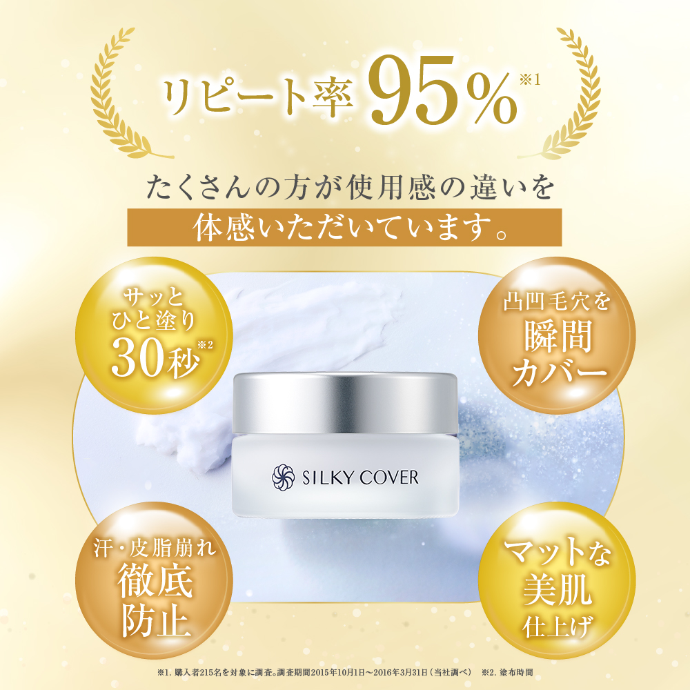 【初めての方限定】シルキーカバー 28g(約3ヶ月分)2個セット