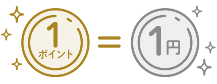 1ポイント=1円