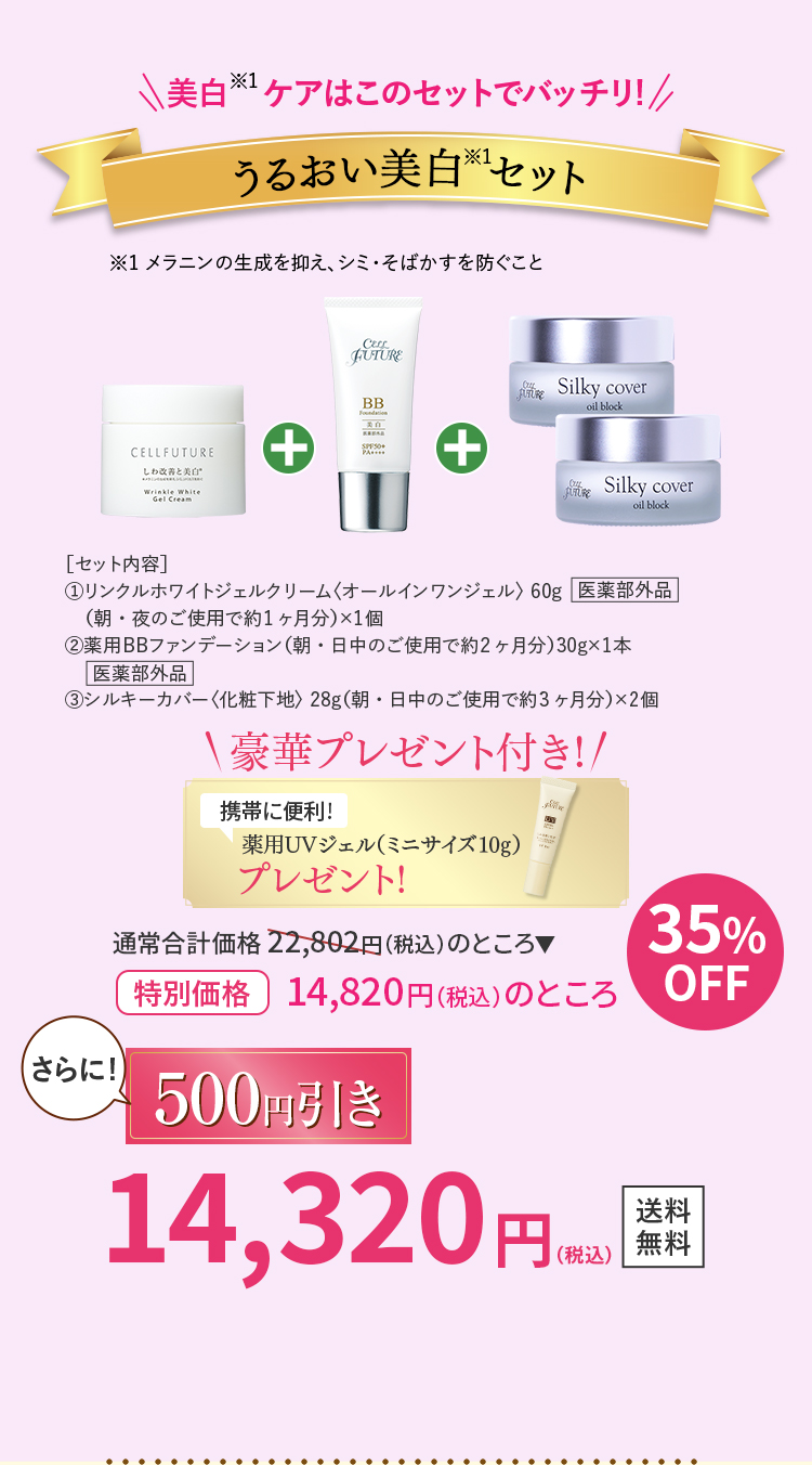 しわ改善美白セット
