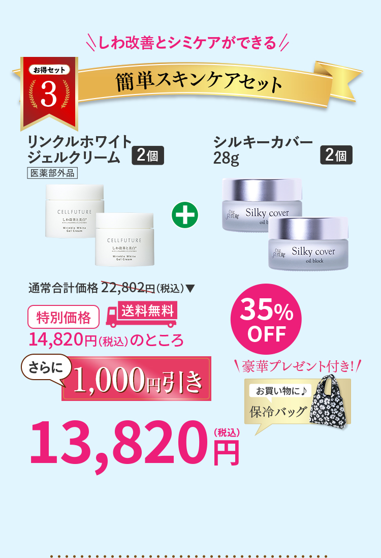 簡単スキンケアセット