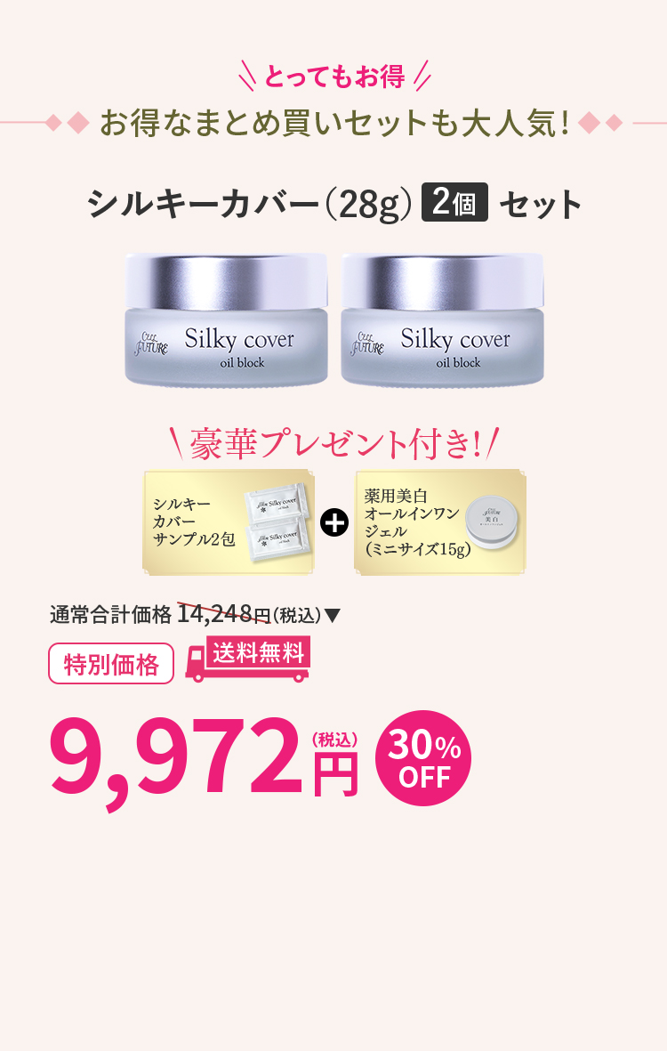 シルキーカバー（28g）2個セット