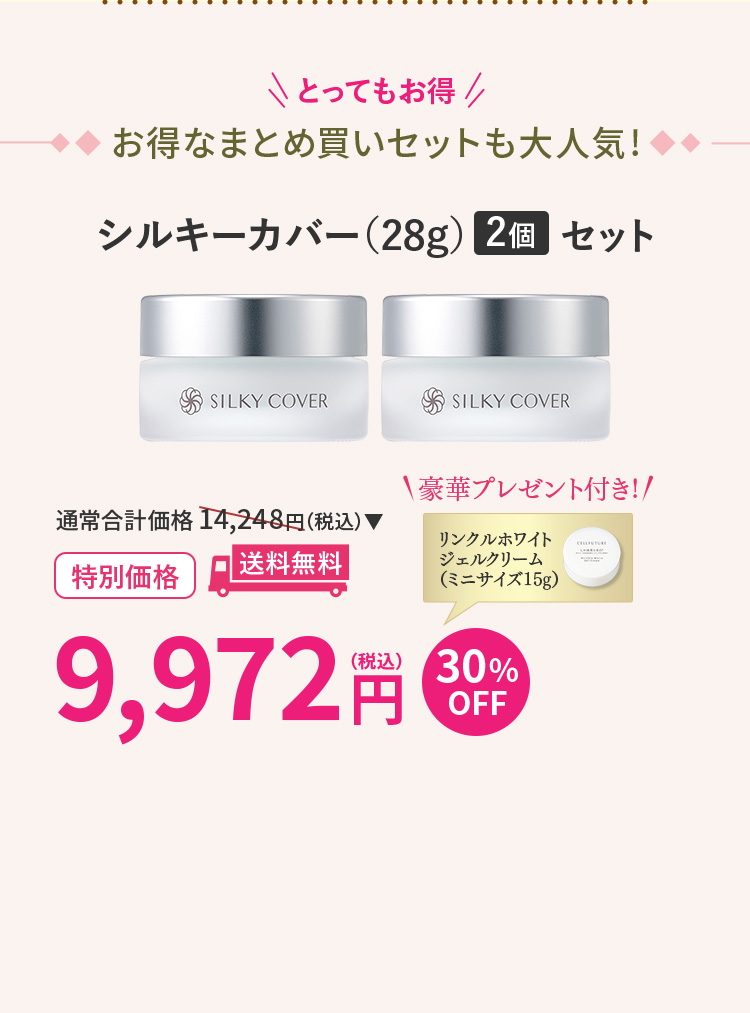 シルキーカバー(28g)2個セット