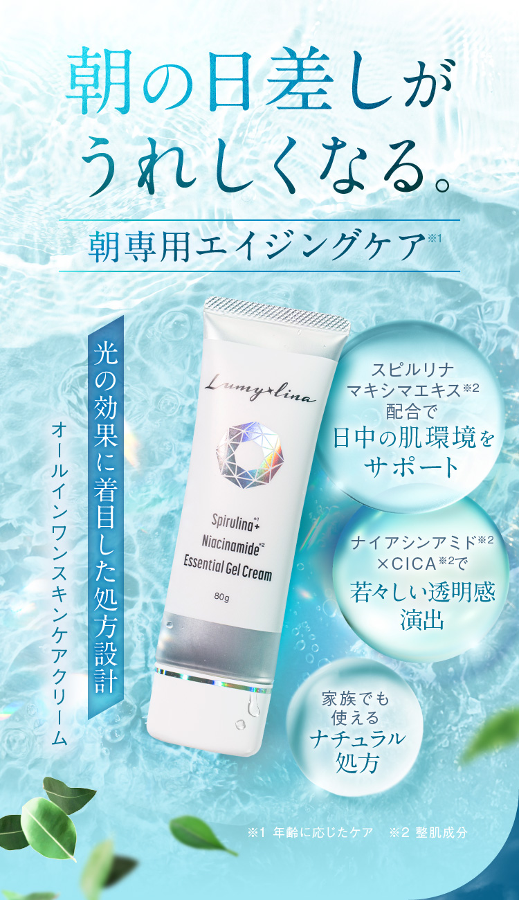 朝の日差しがうれしくなる。朝専用エイジングケア