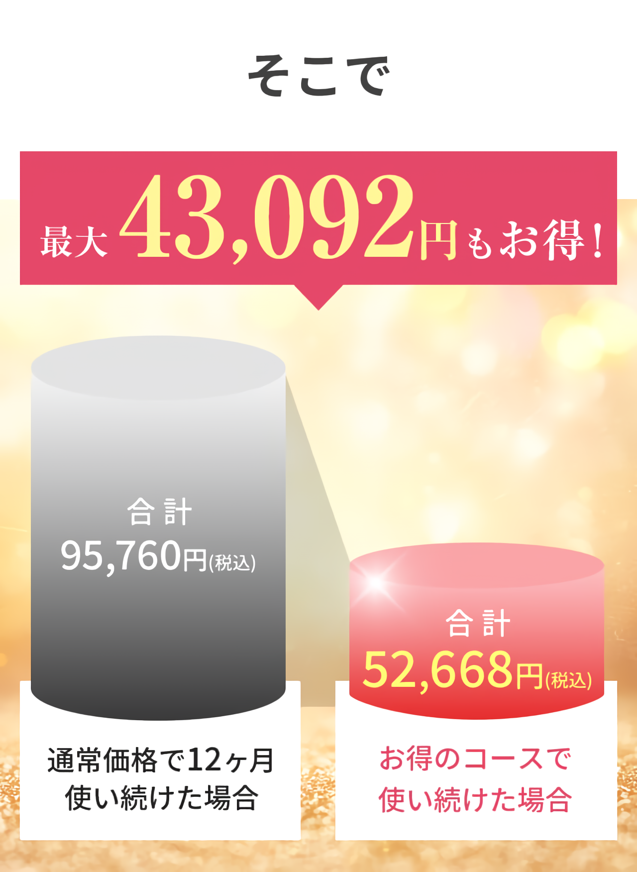 そこで最大43,092円もお得なコースのご案内