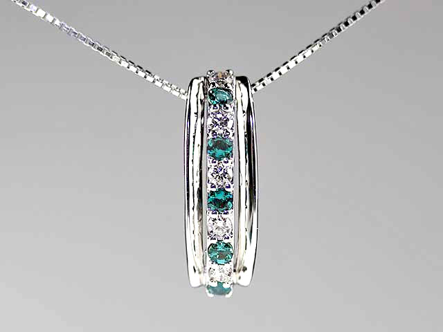 愛する喜び　ネックレス　アレキサンドライト　0.29ct   ダイヤモンド0.24ct   094　鑑別メモ付