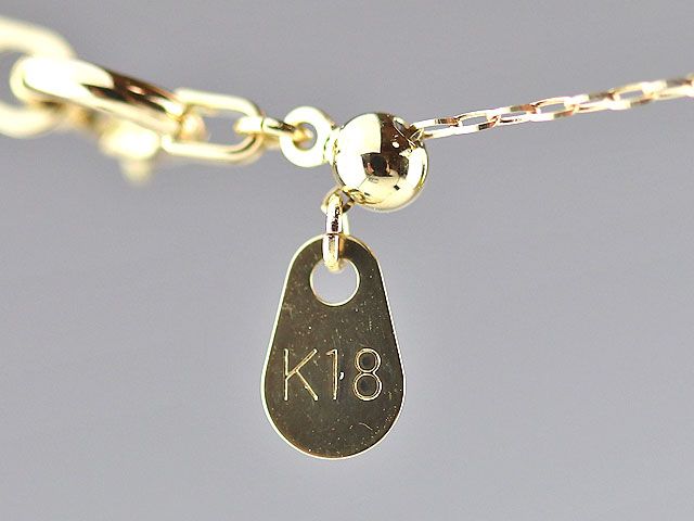 輝く　エメラルド　0.09ct　ダイヤモンド　Heart&Qupid　0.07ct　ネックレス　K18　4493　鑑別メモ・鑑別書付