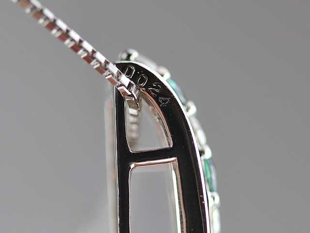 愛する喜び　ネックレス　アレキサンドライト　0.29ct   ダイヤモンド0.24ct   094　鑑別メモ付