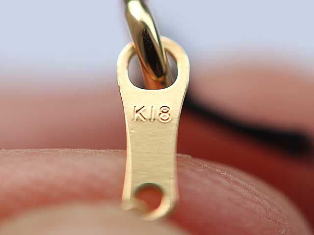 忍耐力　ダンシングストーン　ダイヤモンド　ホースシュー(馬爪)型　ネックレス　K18　010