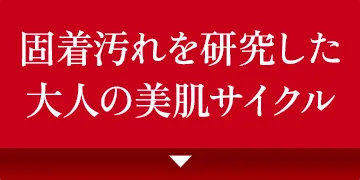固着汚れを研究した大人の美肌サイクル