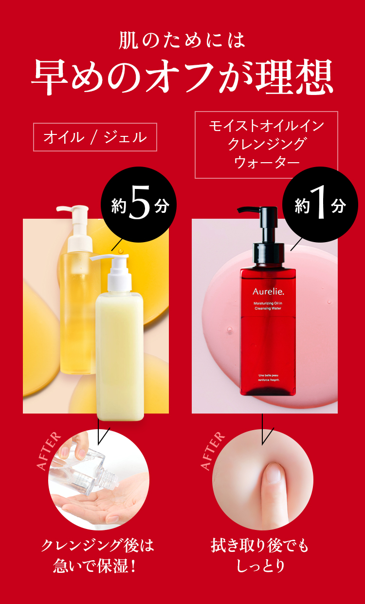 肌のためには早めのオフが理想