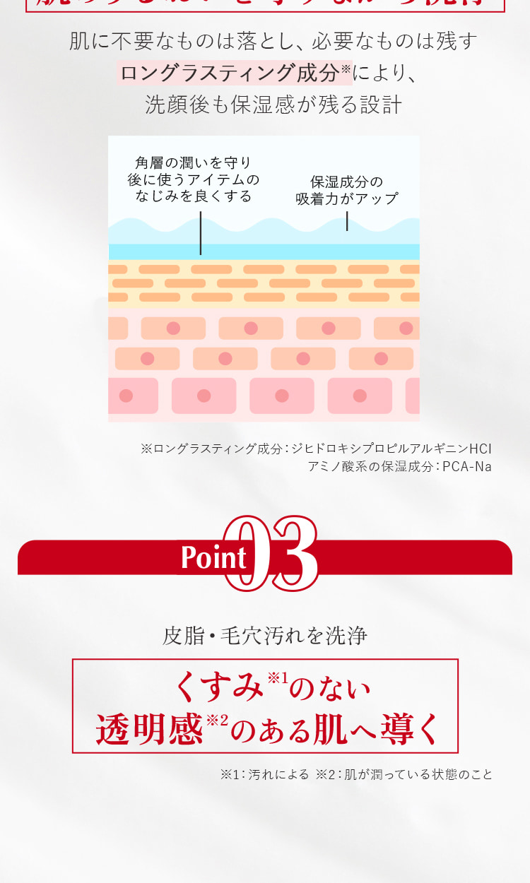 くすみのない透明感のある肌へ導く