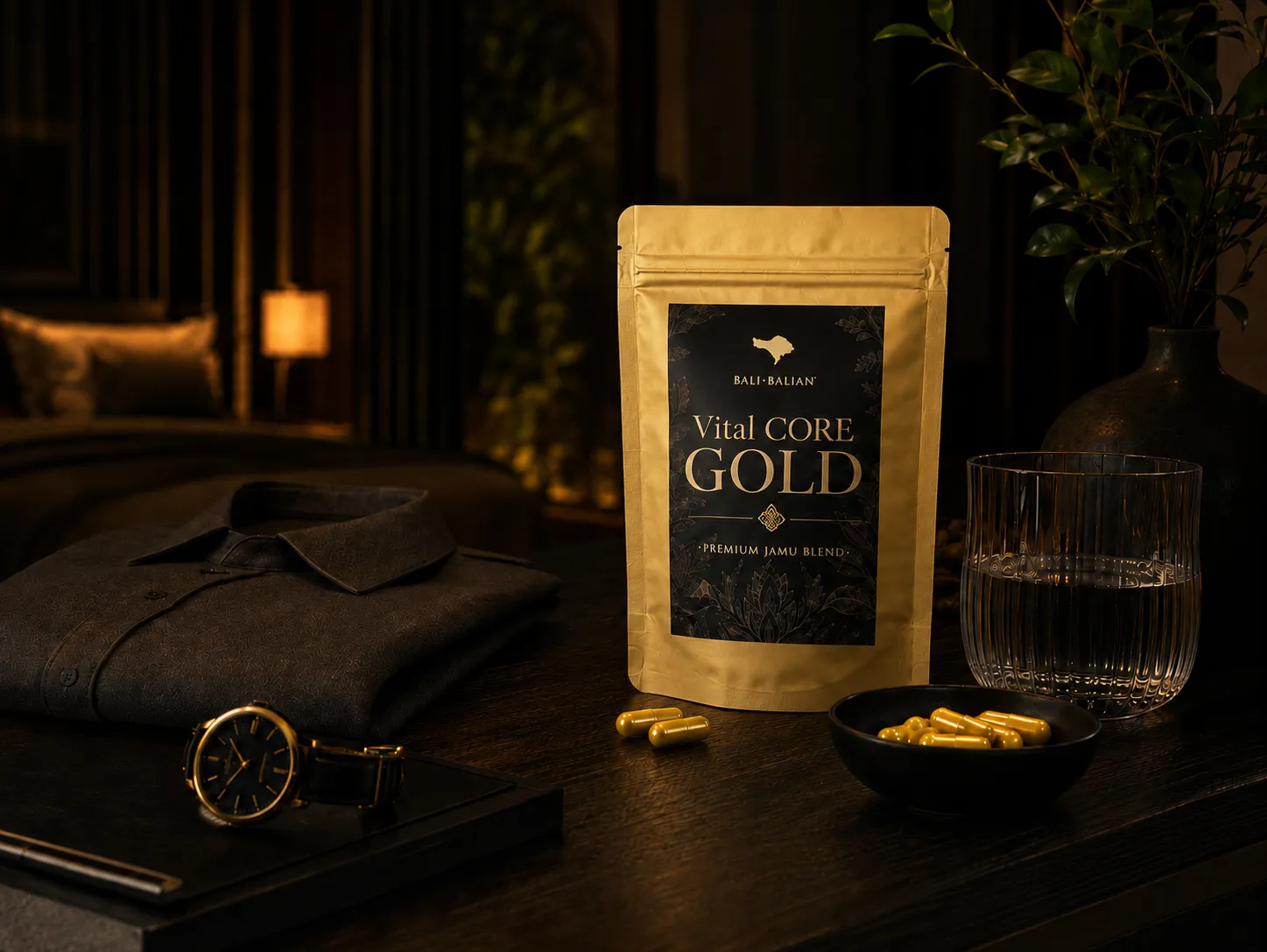 特別な時間のセルフケアを表現したVital CORE GOLDのイメージ