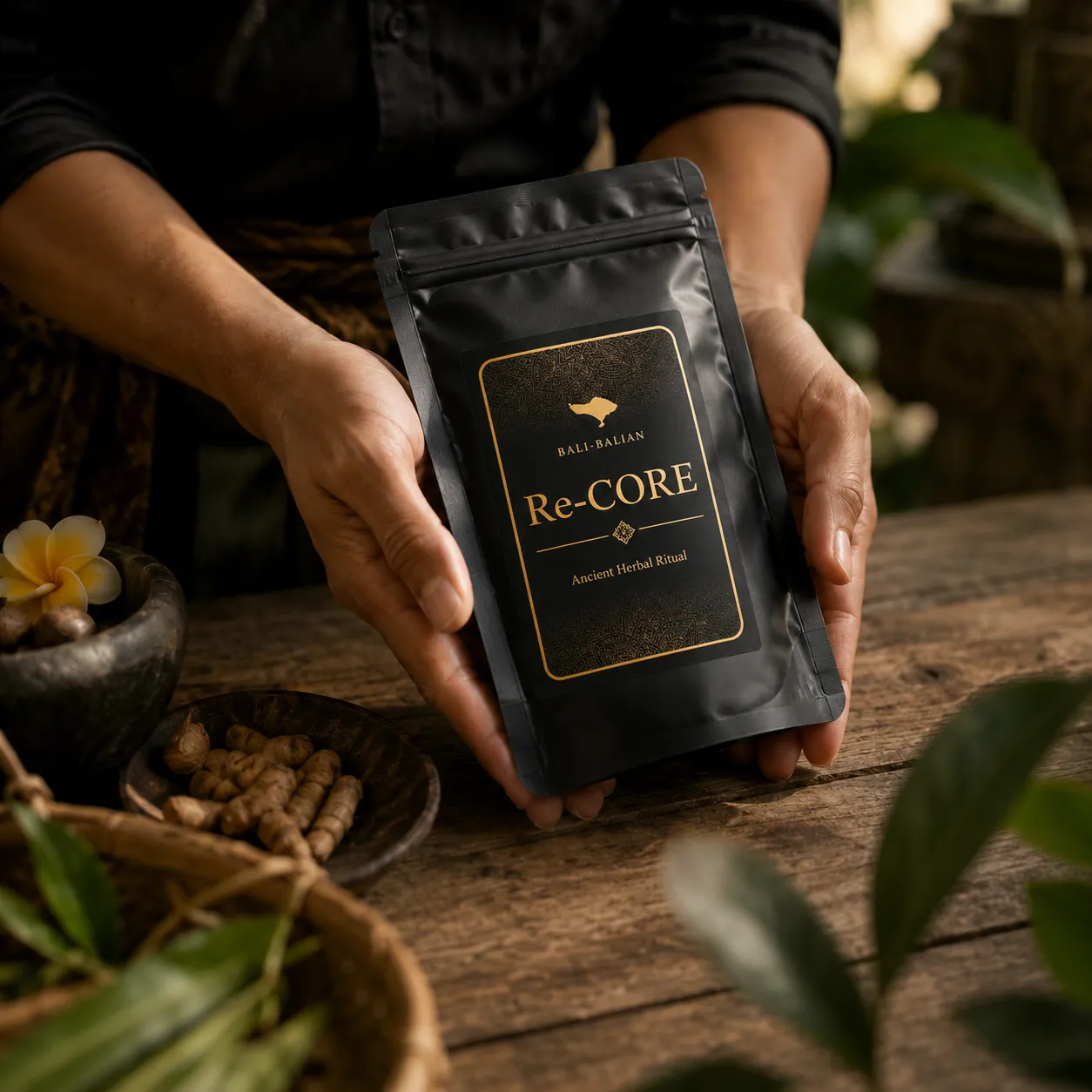 Re-CORE Men's Jamu Blendを手に取るイメージ