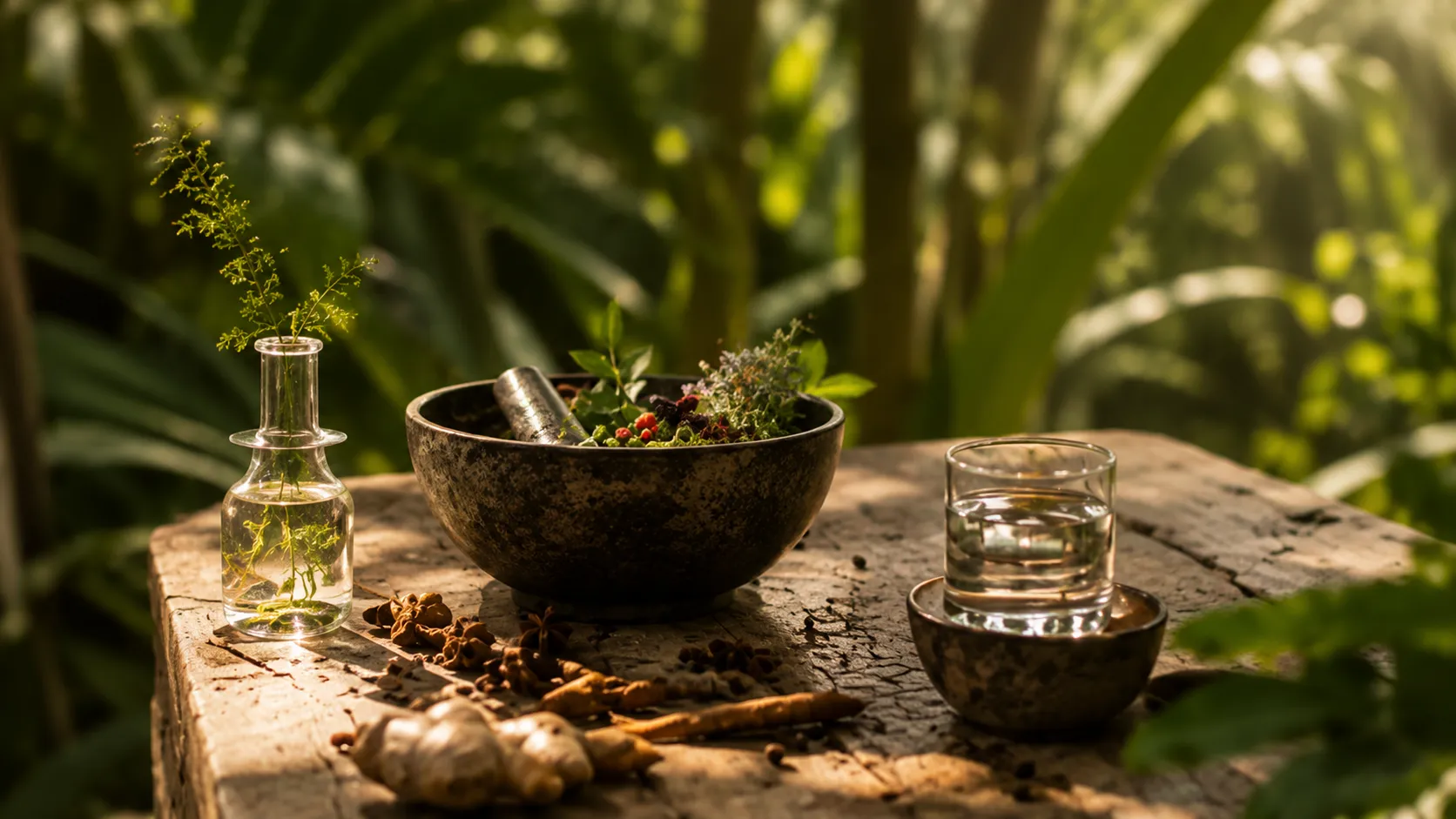 植物と自然光を感じるBali-Balianのセルフケアシーン