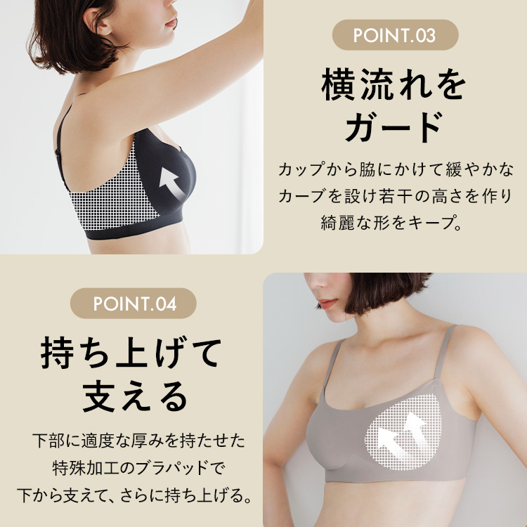 スタイルナイトブラ シームレス バンドゥ [カラー]: ブラック, [サイズ]: M