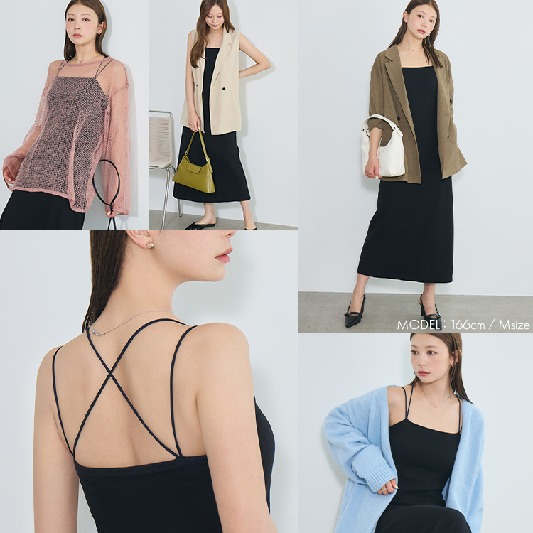 カップイン キャミワンピース [カラー]	: ブラック, [サイズ]: S