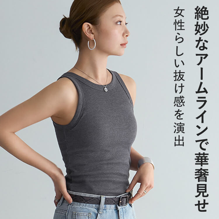【NEW】カップイン アメスリタンクトップ [カラー]: ブラック, [サイズ]: M