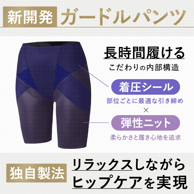 ガードルイン リブフレアパンツ [カラー]: ブラック, [サイズ]: S