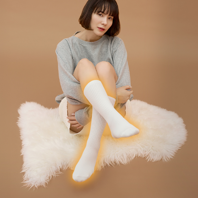 【NEW】ヒート リブ ソックス [カラー]: オフホワイト, [サイズ]: 23-25cm