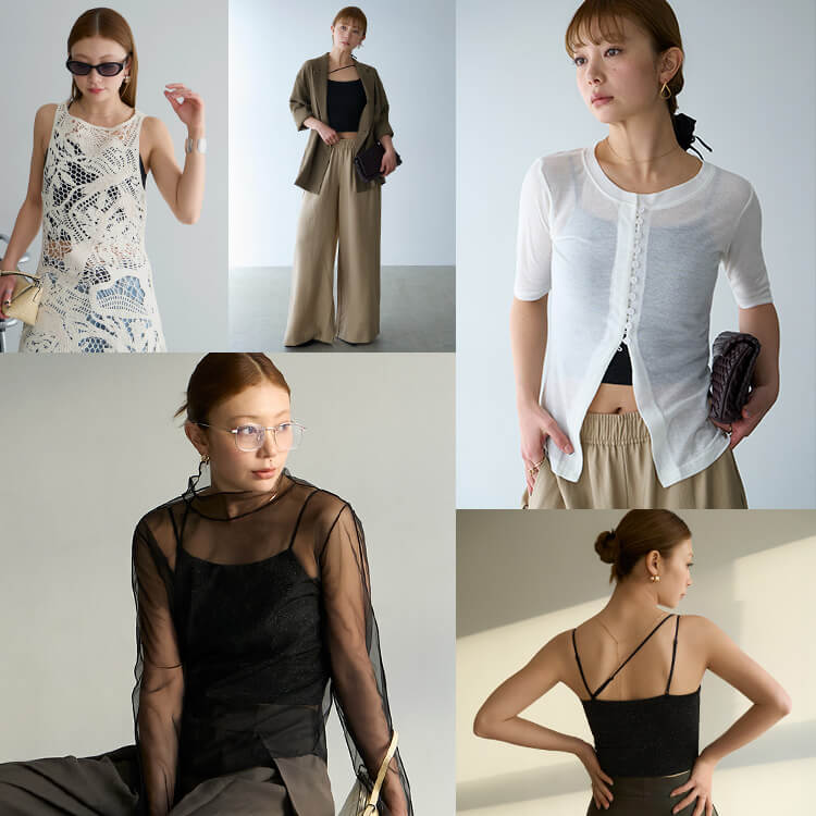 【NEW】カップイン グリッター キャミソール [カラー]	: ブラック, [サイズ]: S