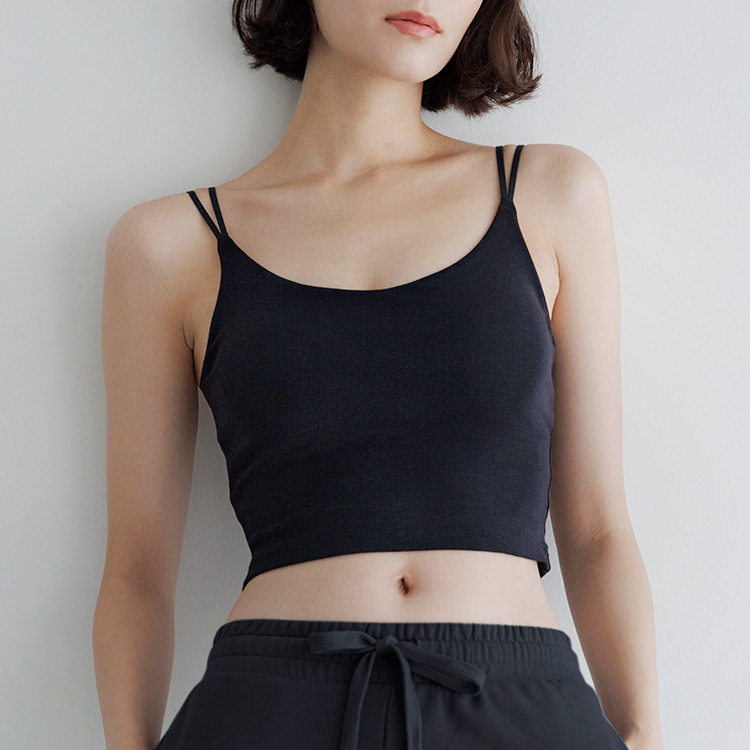 カップイン クロップドキャミソール [カラー]	: ブラック, [サイズ]: S