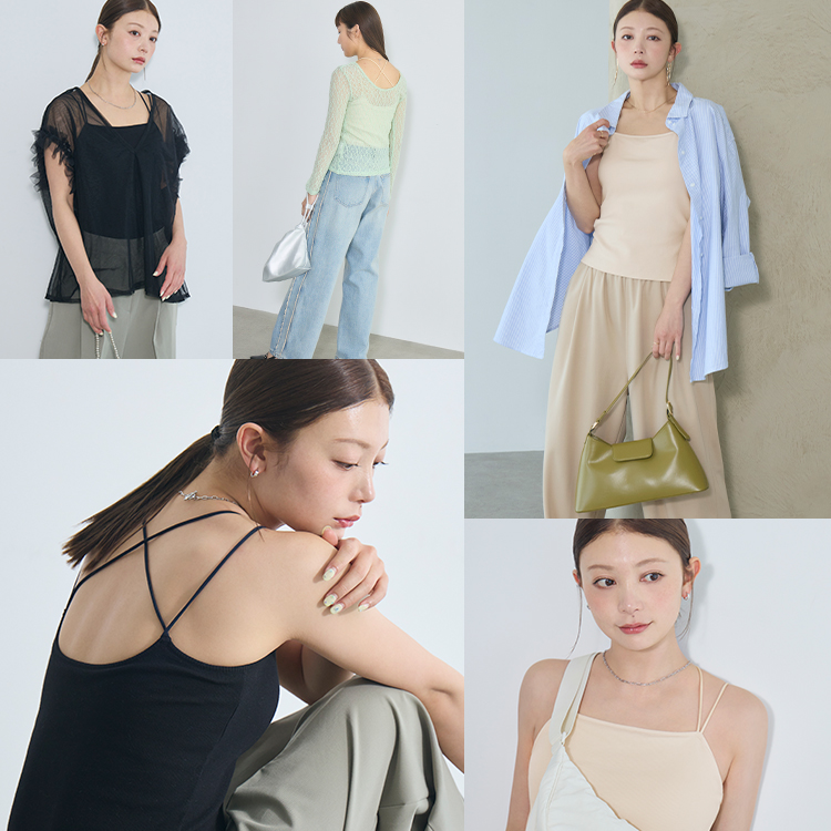 カップイン バッククロス キャミソール [カラー]: アイボリー, [サイズ]: S